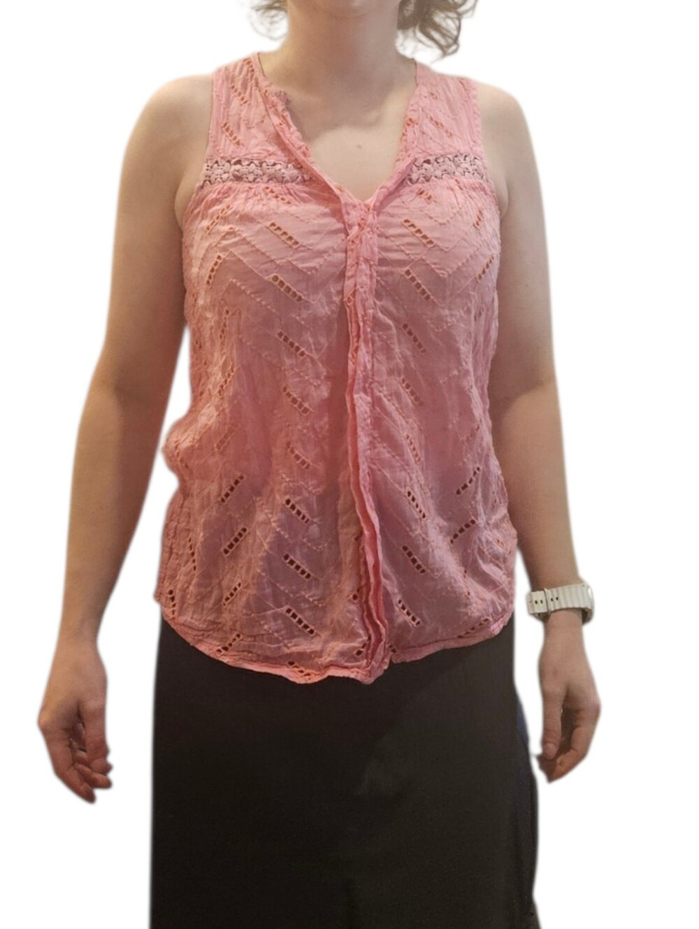 Anthropologie Leifnotes Silk Cut Out Tank US